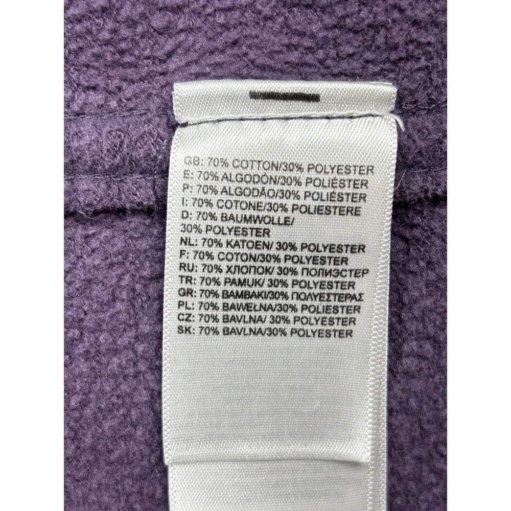 The North Face Mens Purple Orange Box Logo‎ Hoodie Pullover A3KA8 Large